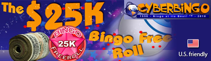 July 2010 Bingo promo from Cyber Bingo