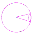 diagram of cone as section of a sphere