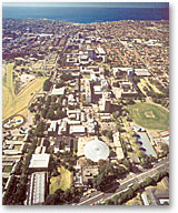 photo of campus looking East