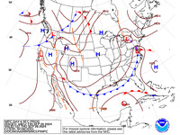 Final Day 6 Fronts and Pressures for the CONUS