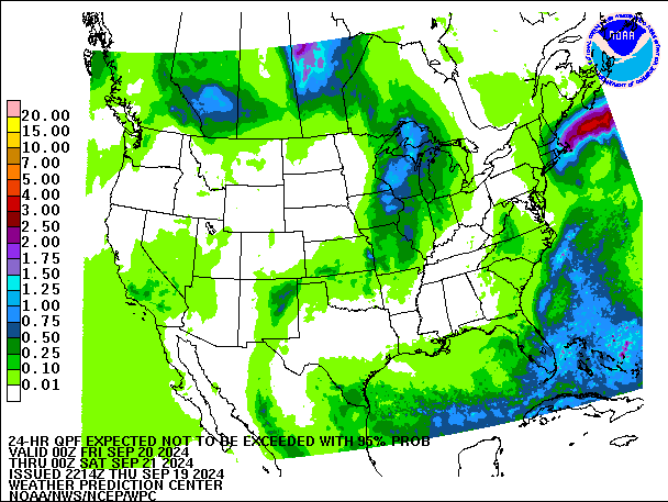 24-Hour 95th
                     Percentile QPF valid 00Z September 21, 2024