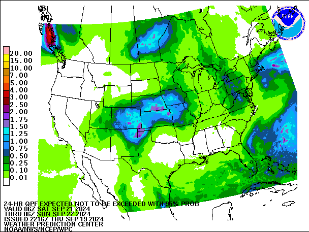 24-Hour 95th
                     Percentile QPF valid 06Z September 22, 2024