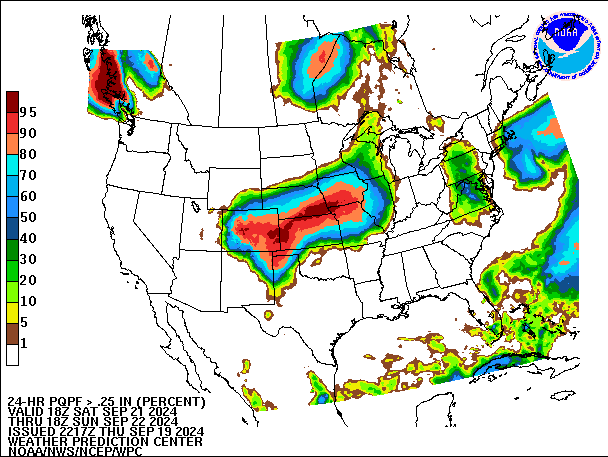 24-Hour PQPF valid 18Z September 22, 2024