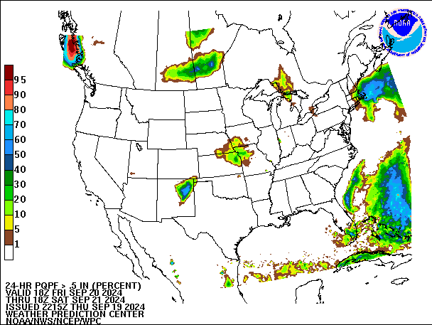 24-Hour PQPF valid 18Z September 21, 2024