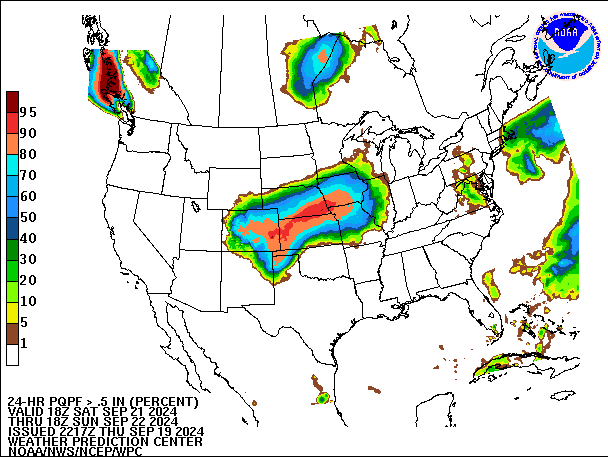 24-Hour PQPF valid 18Z September 22, 2024