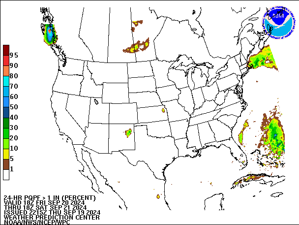 24-Hour PQPF valid 18Z September 21, 2024