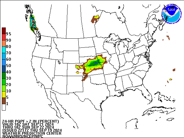 24-Hour PQPF valid 18Z September 22, 2024