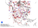 Latest North American surface analysis without observations