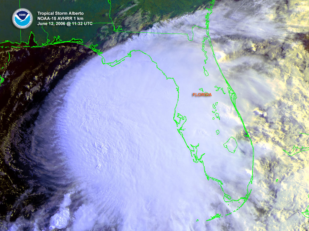 Alberto (2006) Satellite Image